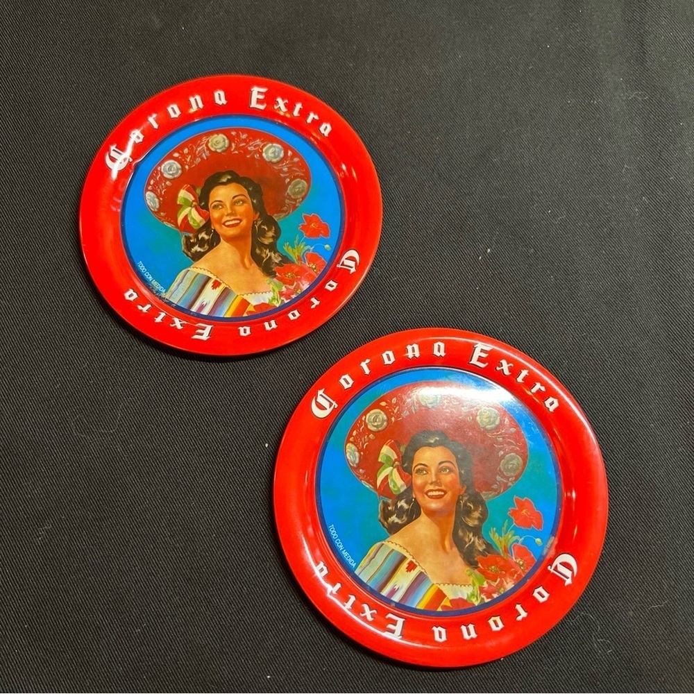 Corona extra vintage metal coasters - Picture 7 of 8